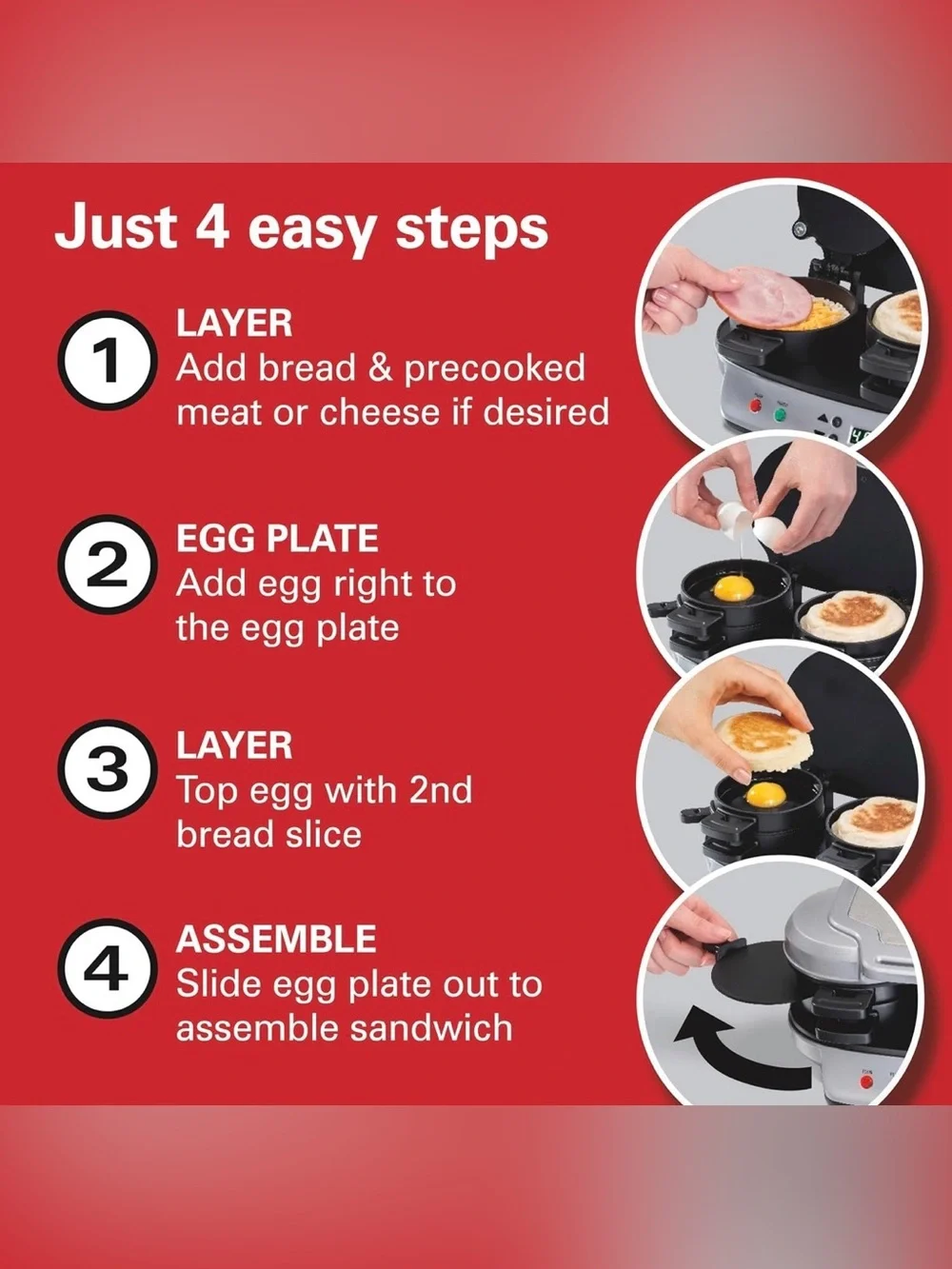 Hamilton Beach Dual Breakfast Sandwich Maker
